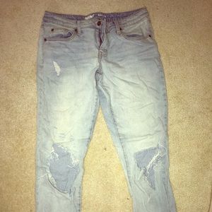 boyfriend ripped jeans